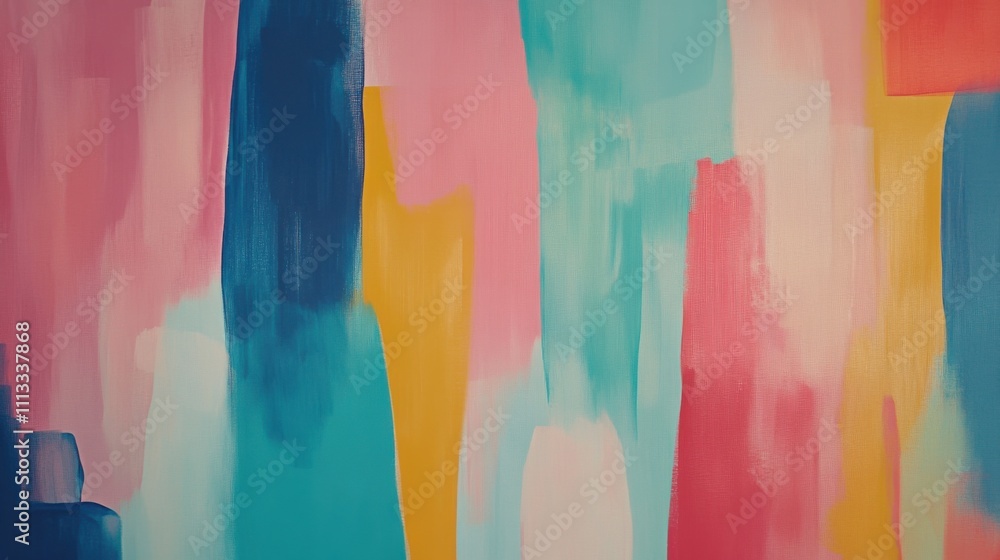 Poster abstract colorful background with bold brush strokes and patterns