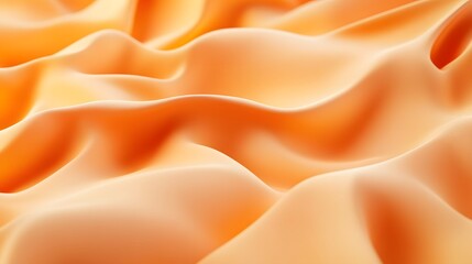Obraz premium Abstract Orange Fabric Draped Softly in Waves