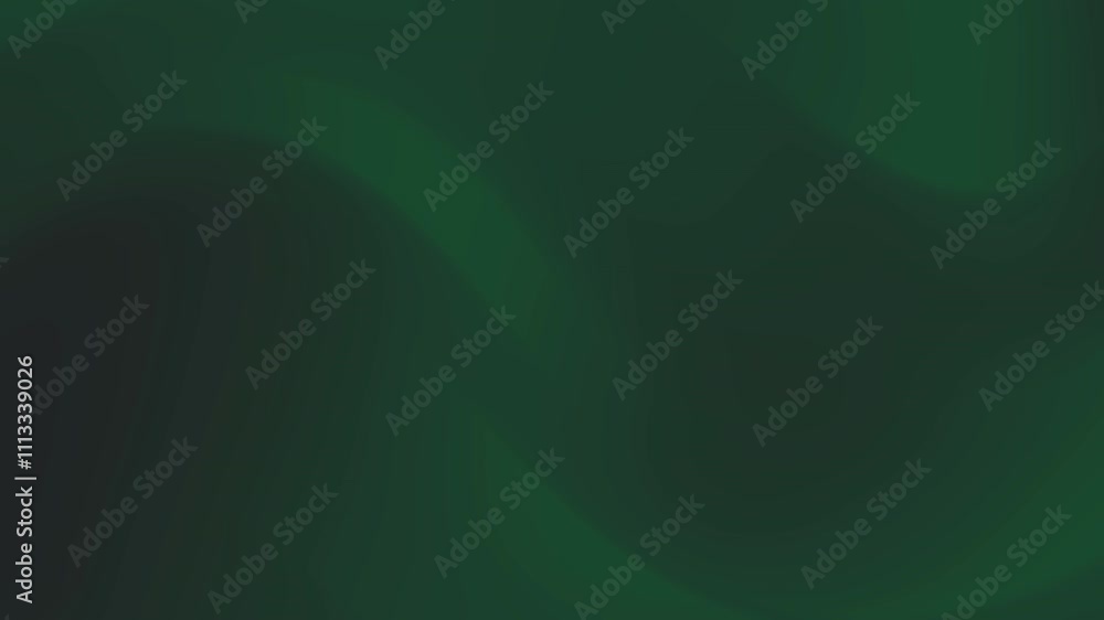 Poster abstract green waves flowing and creating depth in an ethereal digital landscape background