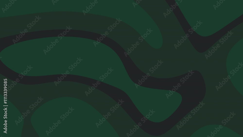 Poster abstract pattern design in shades of green and black: a dynamic visual composition