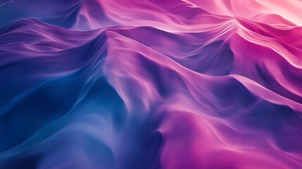 Obraz premium Abstract swirling vibrant pink and blue hues, resembling flowing fabric or liquid, creating a dynamic and colorful background.