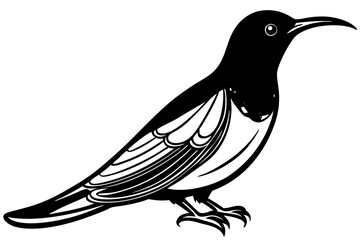 Olive-backed  Sunbird has a wonderful l body