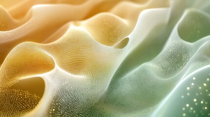 Abstract Colorful Wave Patterns in Smooth Fluid Motion Design