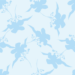Seamless Daisy Floral Ditsy Pattern In Vector