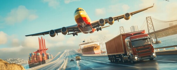 Global Logistics: Air, Road, and Sea Transportation Network