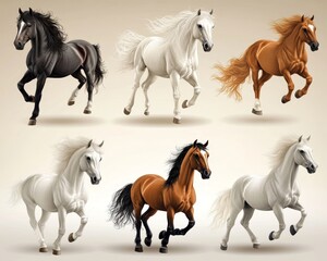 Breathtaking Wild Horse Silhouettes Against a Colorful Sunset Sky for Nature Lovers and Equestrian Enthusiasts