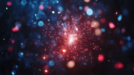 Obraz premium Vibrant Abstract Background of Colorful Bokeh and Sparkling Light