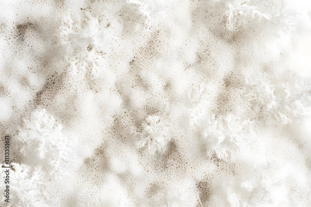 Poster a textured surface resembling soft, fluffy white material with subtle patterns.