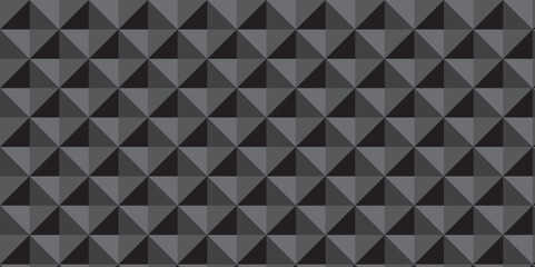 black geometric cube creative concept triangle overlap square technology background. digital cubes fabric and wallpaper grid block texture background.	
