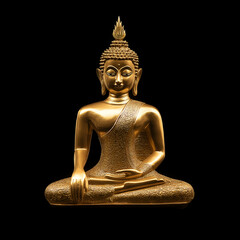 Golden Buddha statue.