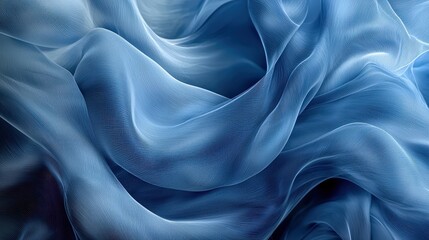 Fototapeta premium Elegant Floating Fabric Background with Gentle Waves