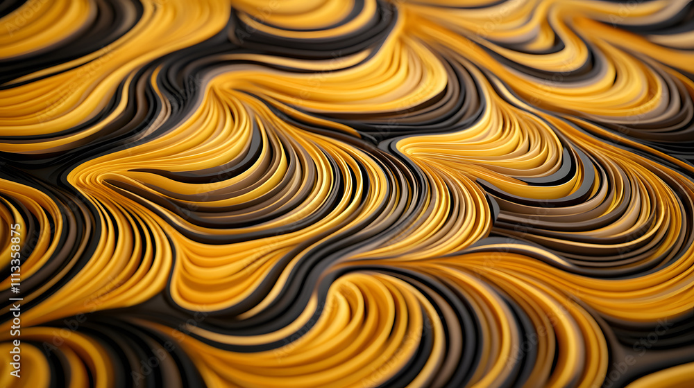 Poster dynamic abstract art displaying fluid patterns studio digital artwork creative environment close-up 