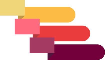 Obraz premium Infographic Steps Label 