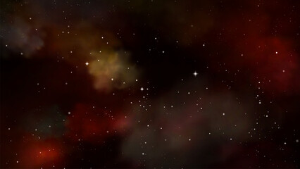 Space background with realistic nebula and stars