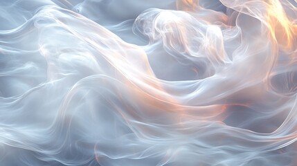 Abstract swirling light and smoke.