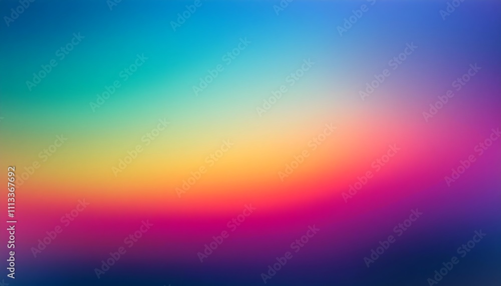 Poster vibrant gradient background with a smooth transition from warm to cool tones