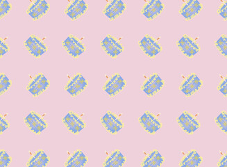 Vintage Cake Textile Patterns Pink