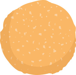 Pani puri Indian food illustration.