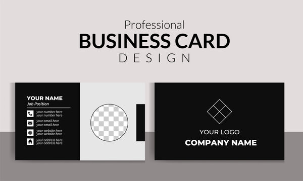 Creative and modern business card design template layout