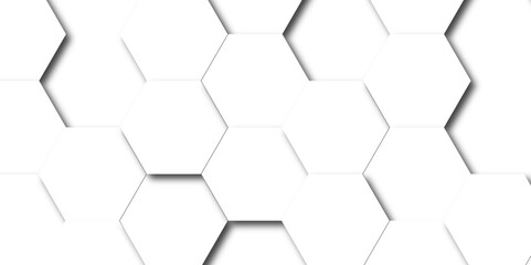 Abstract white background with hexagons . white Hexagonal Background Luxury White Pattern seamless bright white abstract honeycomb background 3D Futuristic abstract geometric mesh cell texture.	
