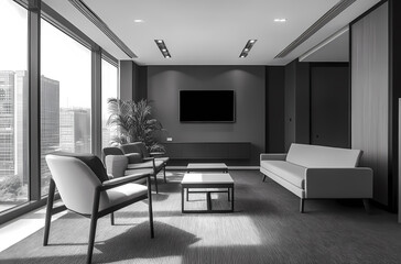 Fototapeta premium Business office scene