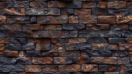 Obraz premium Brick Wall Backgrounds: Rustic and textured backgrounds featuring brick walls, often used for industrial or vintage settings.