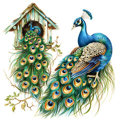 Wonderful peacock feather image