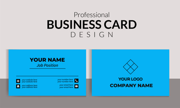 creative and modern business card design template layout