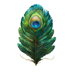 Wonderful peacock feather image