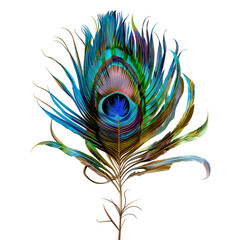 Wonderful peacock feather image