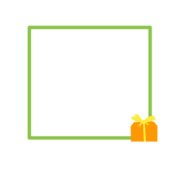 frame with gift box