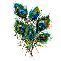 Wonderful peacock feather image