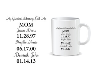 father's day gift mug design vector template idea
