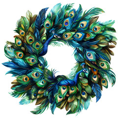 Wonderful peacock feather image