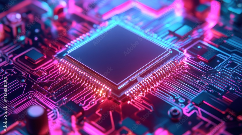 Poster circuit board with a cpu chip
