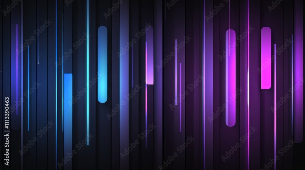 Poster modern abstract background with vibrant lines and soft colors