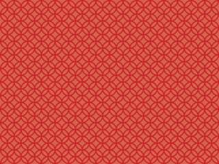赤い和柄の背景素材　七宝