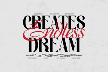 Streetwear typography Graphic tshirt Design ideas customize templates