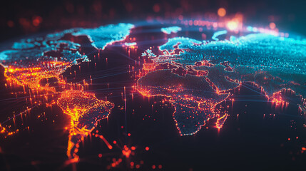 background network points Earth's surface wave background Abstract digital wave background information technology background The background is the background. gradient wave digital wave ban