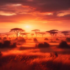  Majestic African Sunset Savanna