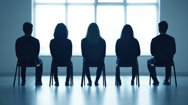 Group counseling session focused on developing effective communication skills and fostering emotional bonding among the participants in a supportive environment