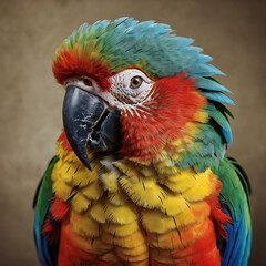 Obraz premium Parrot / Macaw Close Up 