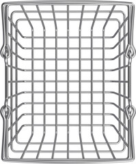 Modern Wire Shopping Basket Display © daddy kang