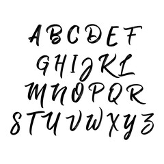 Lettering Typography for Designs: Logo, for Poster, Invitation, Kid Learning, Education, House Decoration, etc. Vector illustration.