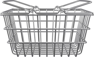 Modern Wire Shopping Basket Display