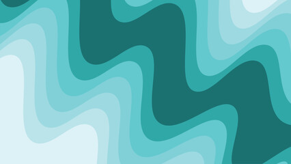 Green wave design vector image for element design backdrop or presentation