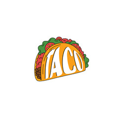 Delicious Taco Illustration - Vector Art