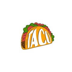Delicious Taco Illustration - High-Quality JPEG