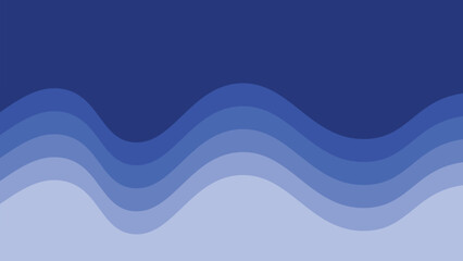 Blue wave design vector image for element design backdrop or presentation