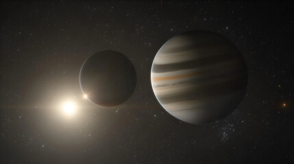 Celestial Wonders in the Night Sky Exploring the Universe and Its Planetary Systems